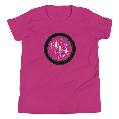 Wheel Black Wall Youth Short Sleeve T-Shirt
