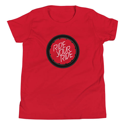 Wheel Black Wall Youth Short Sleeve T-Shirt