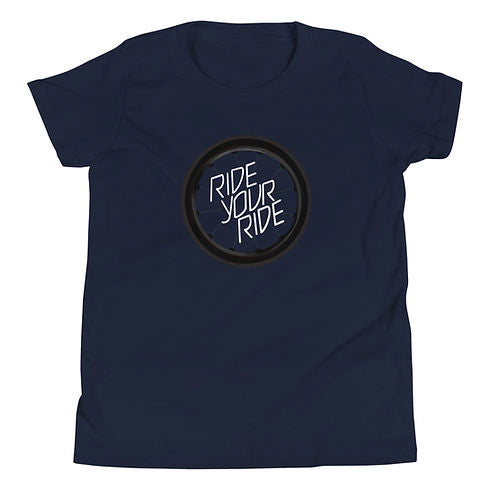 Wheel Black Wall Youth Short Sleeve T-Shirt