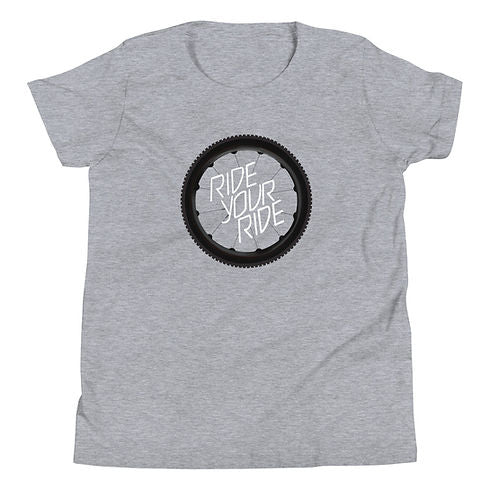 Wheel Black Wall Youth Short Sleeve T-Shirt