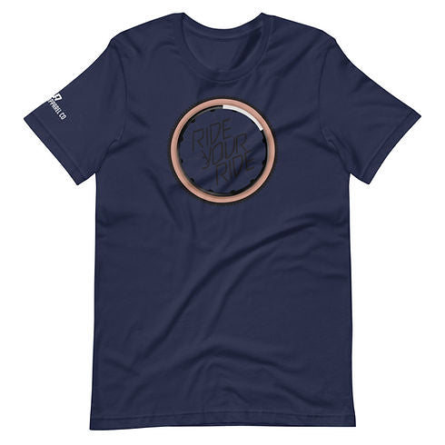 Ride Your Ride Tan Wheel Short-Sleeve Unisex T-Shirt